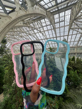 Load image into Gallery viewer, Blue Transparent wavy case π