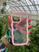 Load image into Gallery viewer, Pink Transparent wavy case π