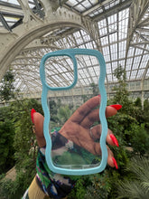 Load image into Gallery viewer, Blue Transparent wavy case π