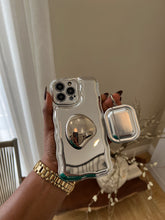 Load image into Gallery viewer, Luxury sliver case (can be bought with or without the popsocket)