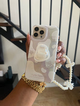 Load image into Gallery viewer, Holographic translucent popsocket case (can be bought with or without the charm holder) it’ll