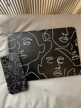 Load image into Gallery viewer, Black minimalist Lineart case