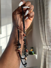 Load image into Gallery viewer, Gorgeous Long beaded Charms ( Black  mixed with brown beads )