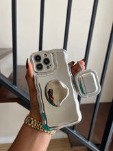 Load image into Gallery viewer, Luxury sliver case (can be bought with or without the popsocket)