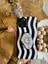 Load image into Gallery viewer, Monochrome clock popsocket case.