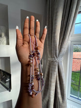 Load image into Gallery viewer, Gorgeous Long beaded Charms (lavender mixed with brown beads )