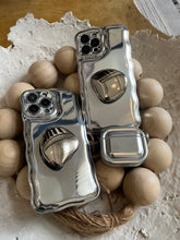 Load image into Gallery viewer, Luxury sliver case (can be bought with or without the popsocket)