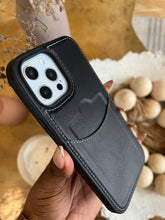 Load image into Gallery viewer, Leather card slot case( BLACK)