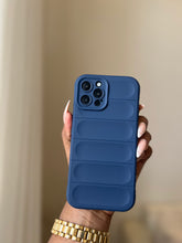 Load image into Gallery viewer, Navy blue Soft 3D Stripe case ma