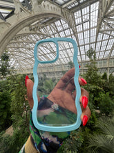 Load image into Gallery viewer, Blue Transparent wavy case π