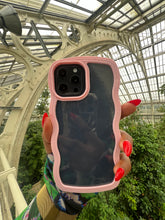 Load image into Gallery viewer, Pink Transparent wavy case π