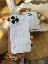Load image into Gallery viewer, Textured white marble protective case