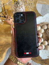 Load image into Gallery viewer, LUXURY LEATHER PHONECASE (BLACK)