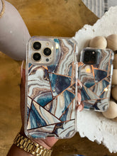 Load image into Gallery viewer, Electroplated Marble design 2 in 1 SHOCKPROOF CASE