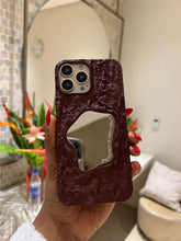 Load image into Gallery viewer, Gorgeous  Matte maroon   mirror case