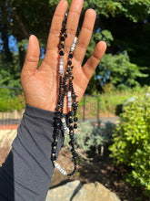 Load image into Gallery viewer, Gorgeous Long beaded Charms (black and white)