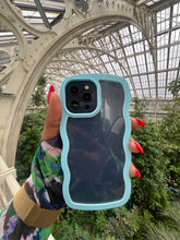 Load image into Gallery viewer, Blue Transparent wavy case π