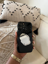 Load image into Gallery viewer, Black wave case with mirror pocket