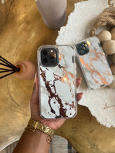 Load image into Gallery viewer, White and gold Marble with 2 in 1 SHOCKPROOF CASE