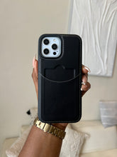 Load image into Gallery viewer, Leather card slot case( BLACK)