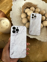 Load image into Gallery viewer, Textured white marble protective case