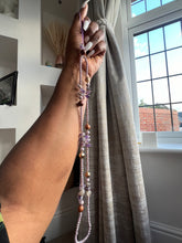 Load image into Gallery viewer, Gorgeous Long beaded Charms (lavender mixed with brown beads )