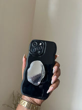 Load image into Gallery viewer, Black wave case with mirror pocket