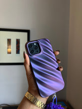 Load image into Gallery viewer, Purple 3D wave case with holder