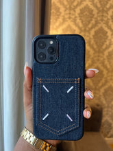 Load image into Gallery viewer, Denim card slot case (BLUE )