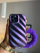 Load image into Gallery viewer, Purple 3D wave case with holder