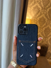 Load image into Gallery viewer, Denim card slot case (BLUE )