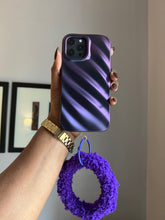Load image into Gallery viewer, Purple 3D wave case with holder