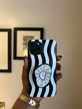 Load image into Gallery viewer, Monochrome clock popsocket case.