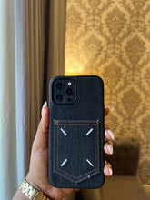 Load image into Gallery viewer, Denim card slot case (BLACK)
