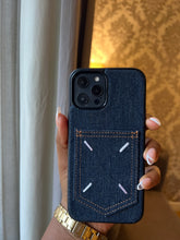 Load image into Gallery viewer, Denim card slot case (BLUE )