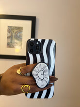 Load image into Gallery viewer, Monochrome clock popsocket case.