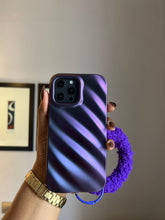 Load image into Gallery viewer, Purple 3D wave case with holder