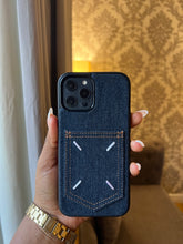 Load image into Gallery viewer, Denim card slot case (BLUE )
