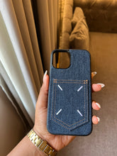 Load image into Gallery viewer, Denim card slot case (BLUE )