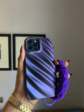 Load image into Gallery viewer, Purple 3D wave case with holder