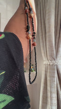 Load and play video in Gallery viewer, Gorgeous Long beaded Charms ( Black  mixed with brown beads )