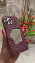 Load and play video in Gallery viewer, Gorgeous  Matte maroon   mirror case