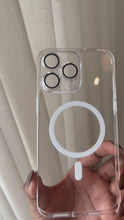 Load and play video in Gallery viewer, Ultra SLIM transparent MagSafe case with inbuilt lens protector
