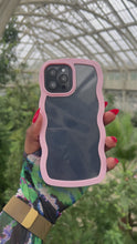 Load and play video in Gallery viewer, Pink Transparent wavy case π