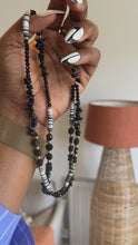 Load and play video in Gallery viewer, Gorgeous Long beaded Charms (black and white)