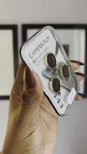 Load and play video in Gallery viewer, Camera lens protector (gold )