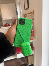Load image into Gallery viewer, Luxury Green 3D Lattice Soft protective  case