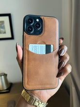 Load image into Gallery viewer, Leather card slot case( Light brown)