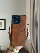 Load image into Gallery viewer, Leather card slot case( Light brown)
