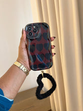 Load image into Gallery viewer, Black Love Heart Fuzzy Plush Heart  bracelet!